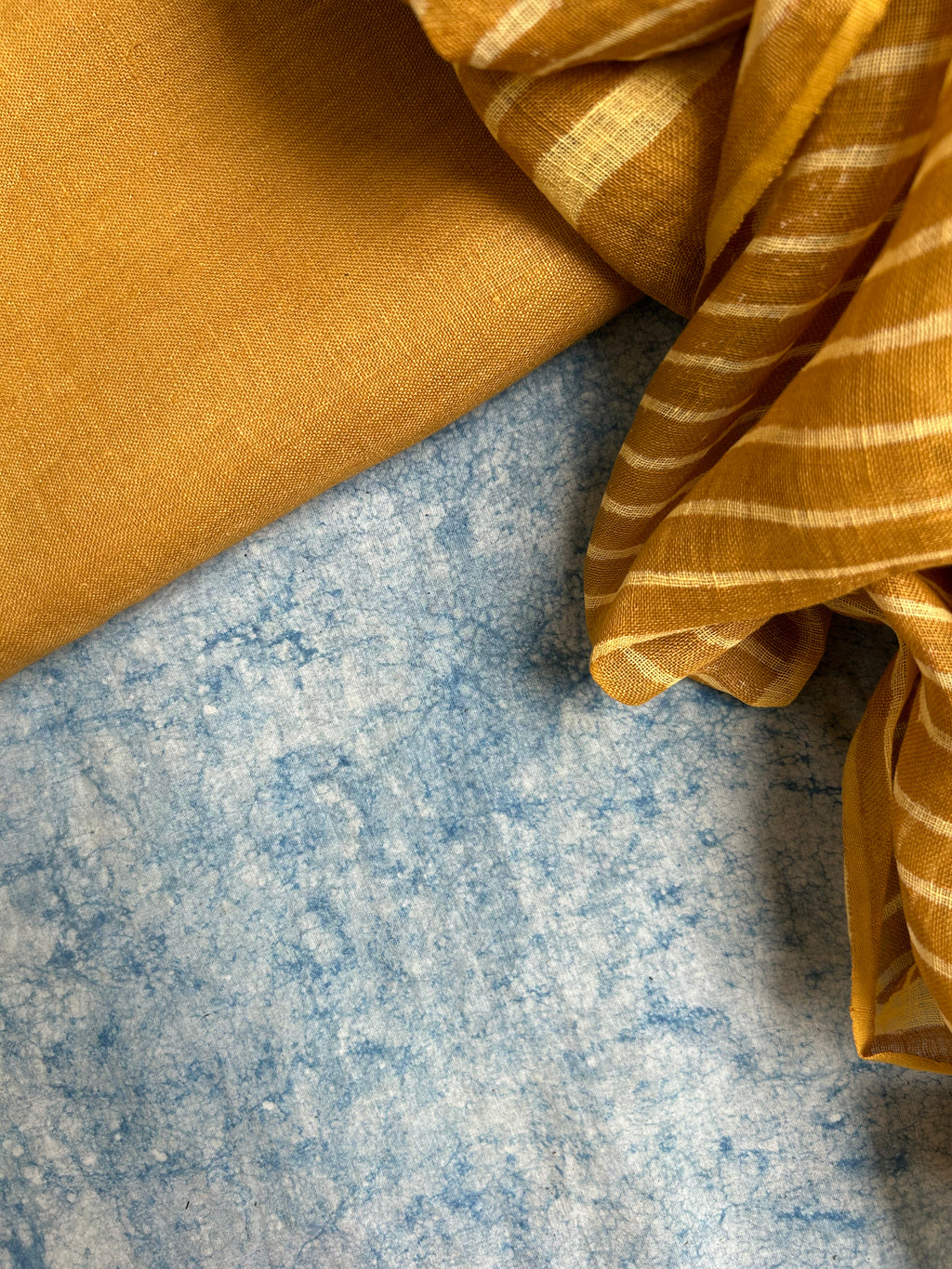 Handcrafted Linen Kurta Dupatta Set