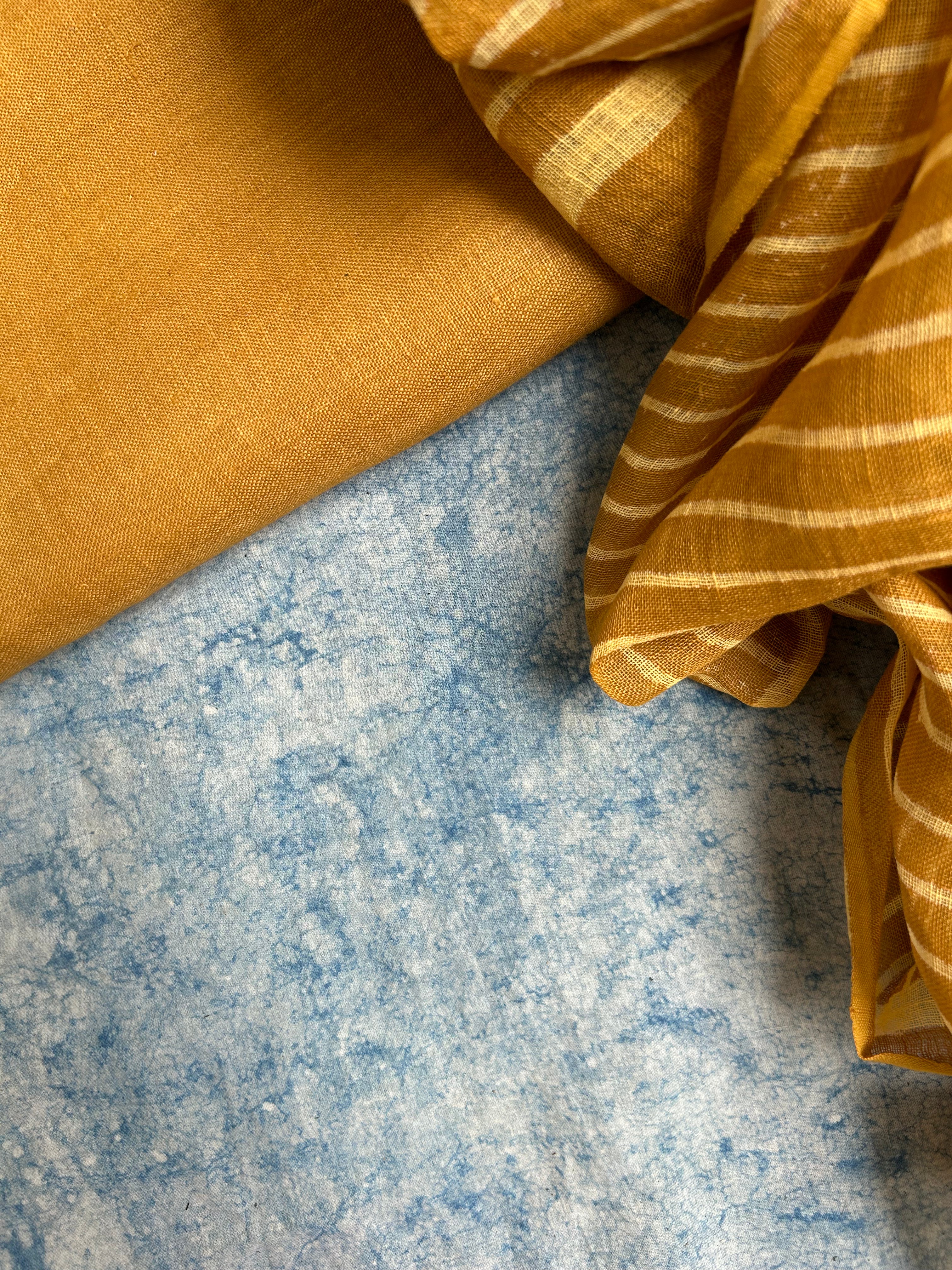 Handcrafted Linen Kurta Dupatta Set