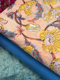 Handblock Cotton Kurta Bottom Set