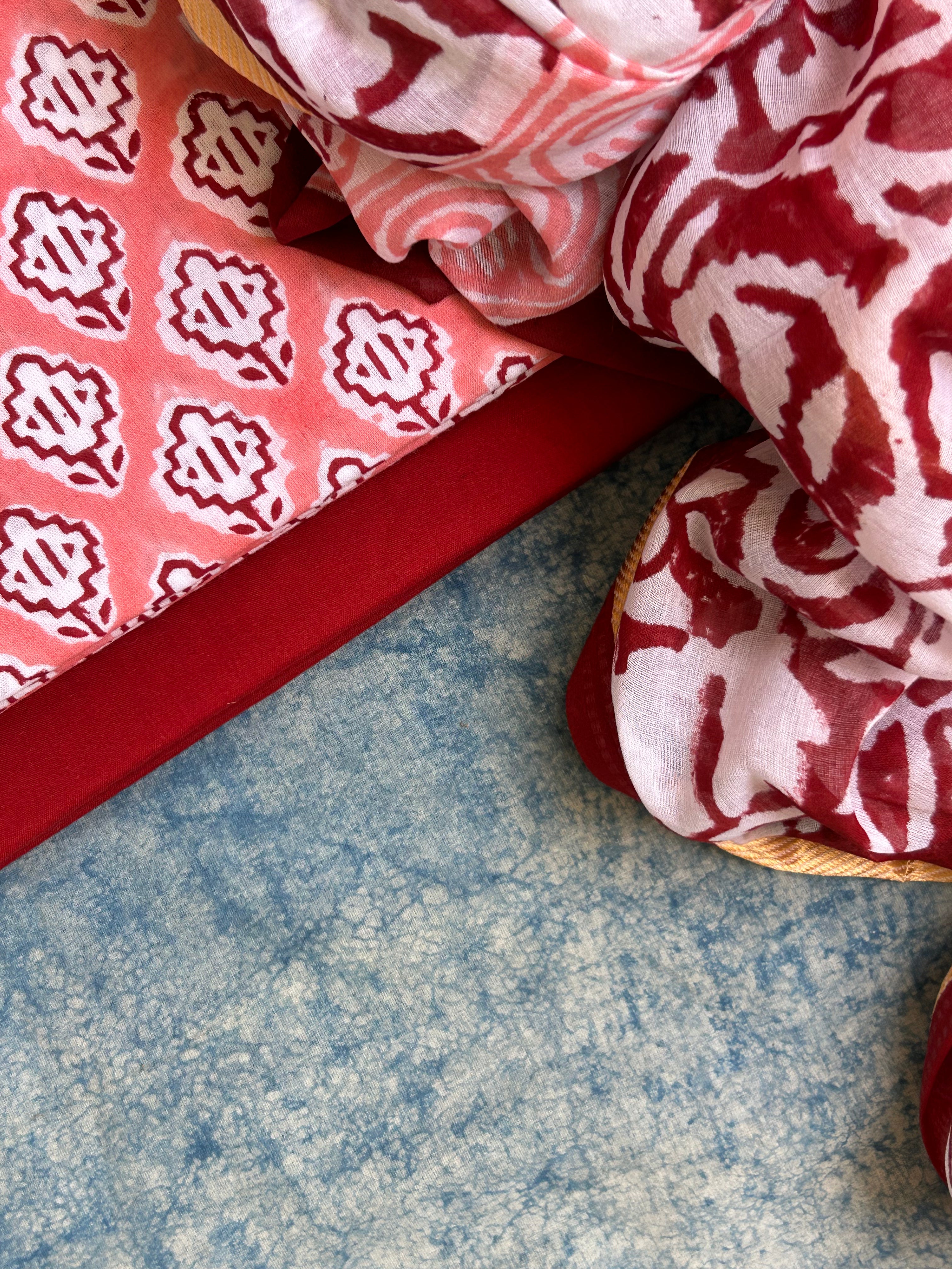Handblock Cotton Suit