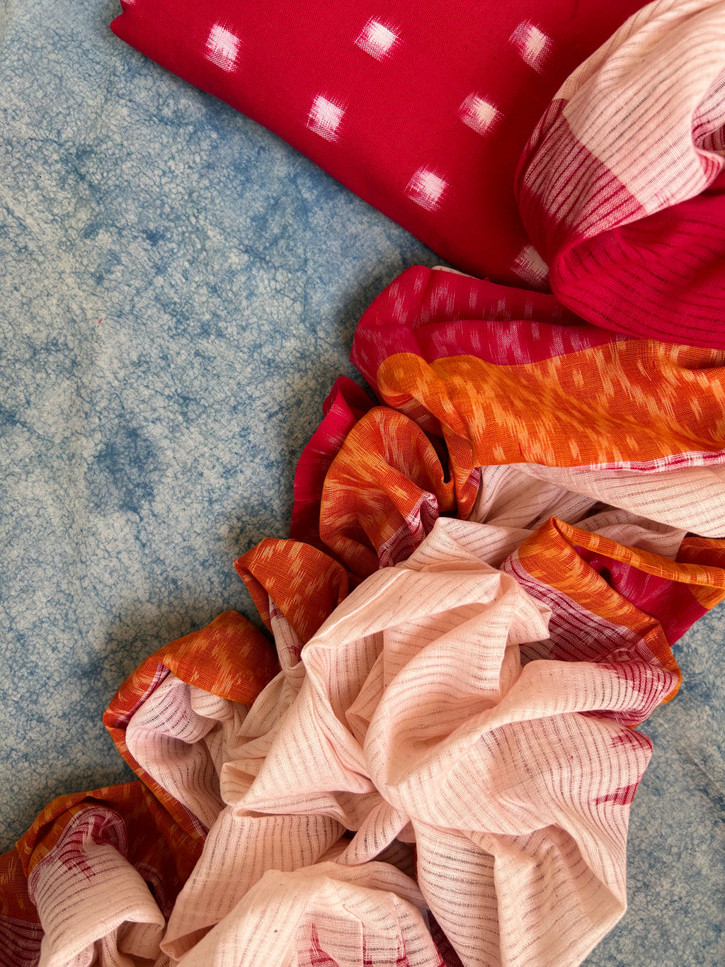 Handwoven Double Ikat Kurta Dupatta Set