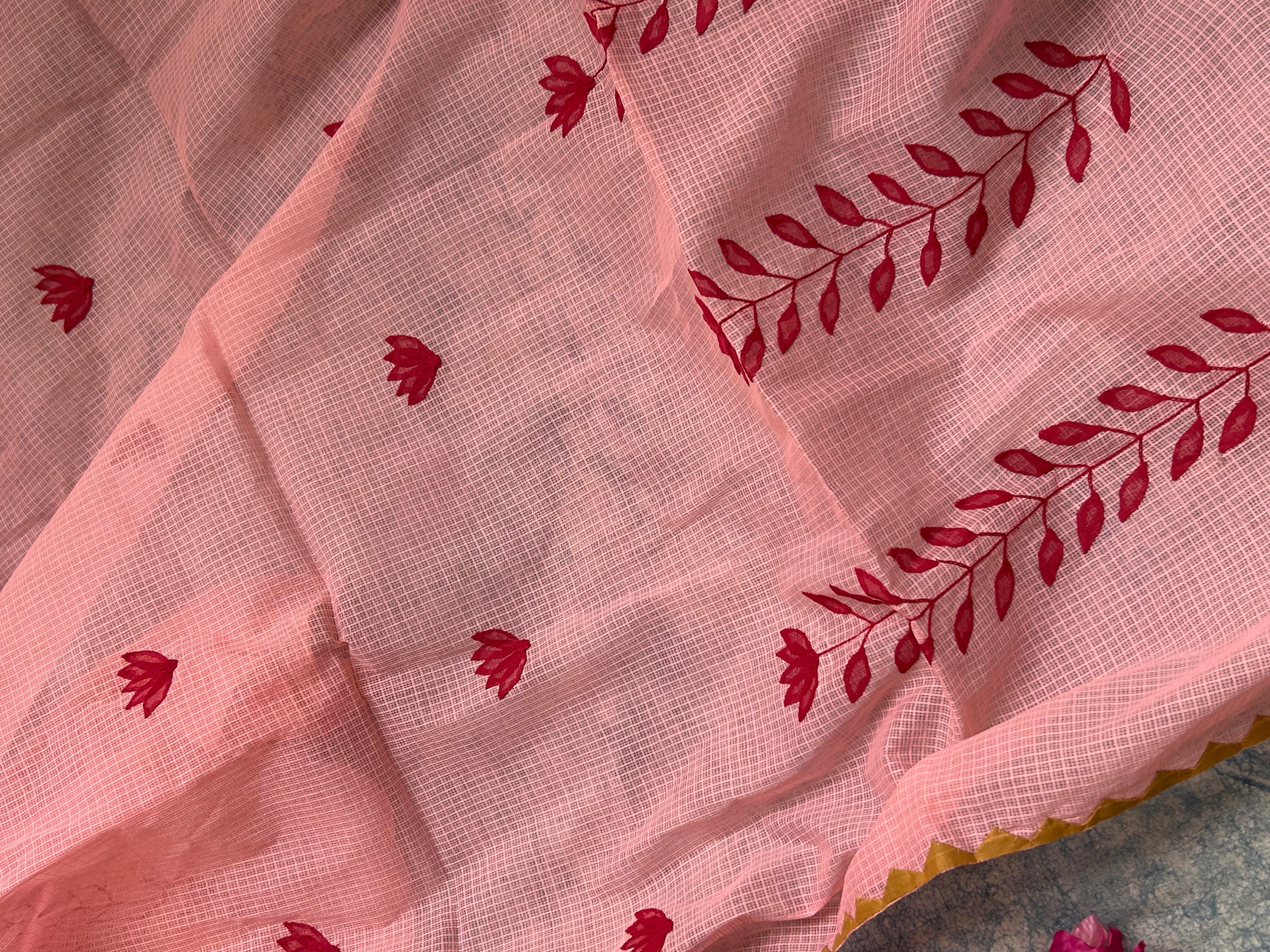 Handblock Handdone Applique Cotton Kota Suit