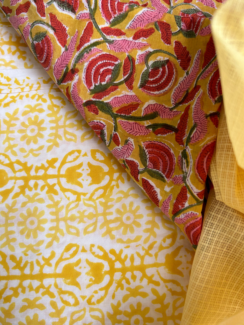 Handblock Handdone Applique Cotton Kota Suit