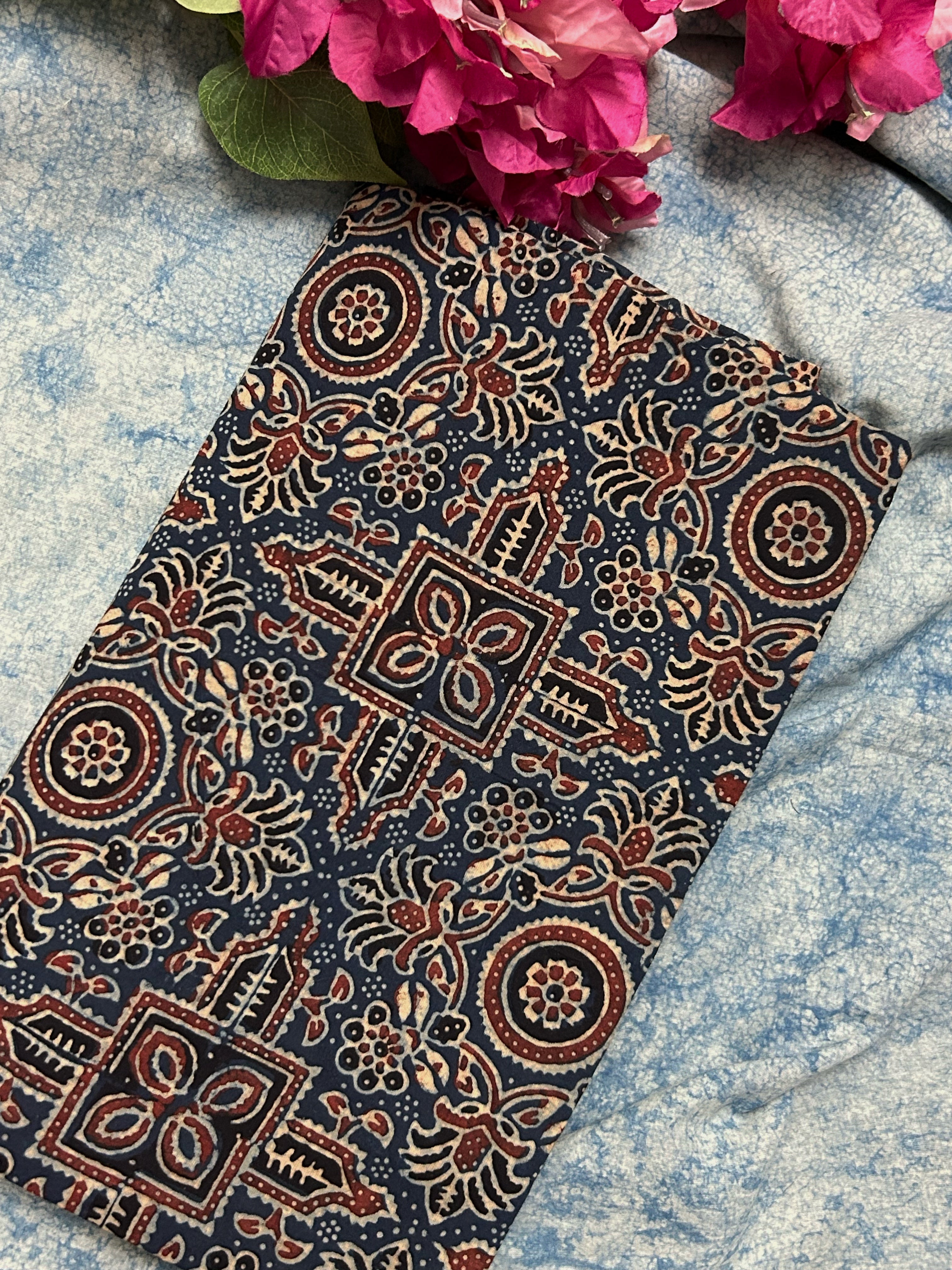 Handcrafted Cotton Fabric 2.5m -Indigo