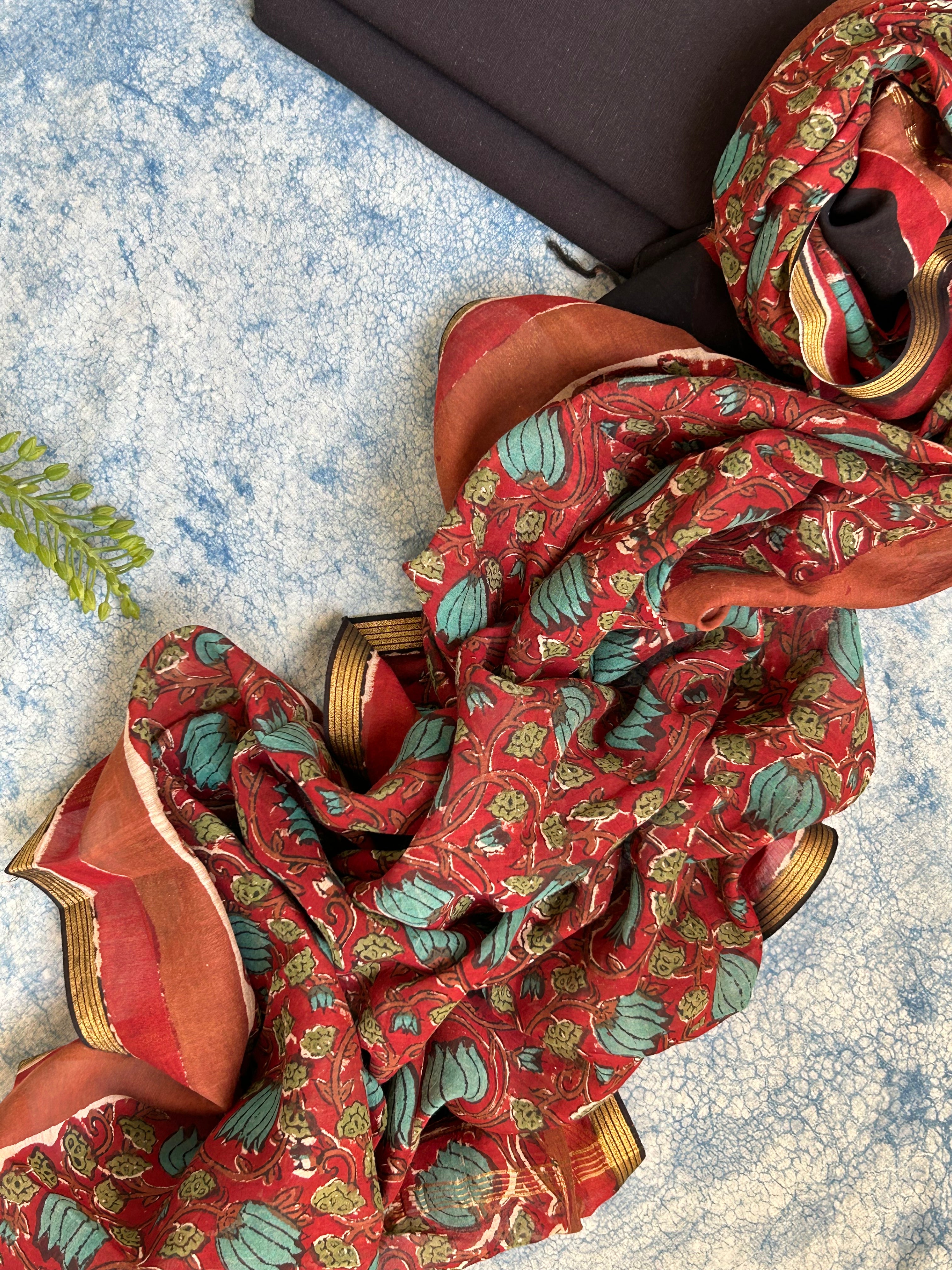 Handcrafted Cotton Chanderi Suit