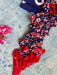 Handwoven Double Ikat Kurta Telia Rumal Dupatta Set