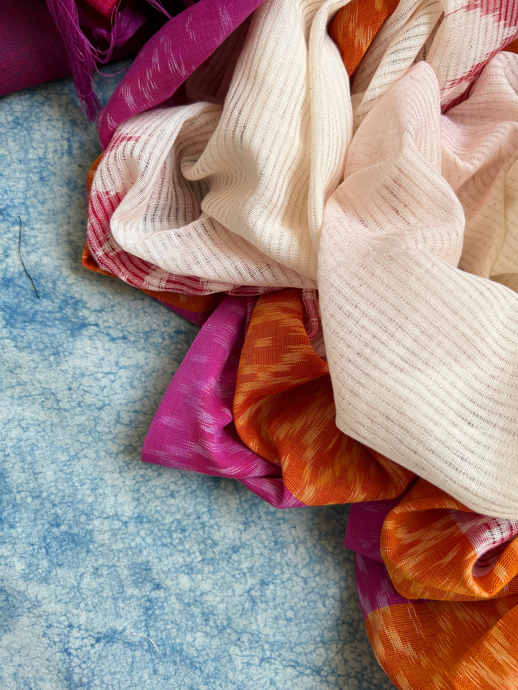 Handwoven Double Ikat Kurta Dupatta Set