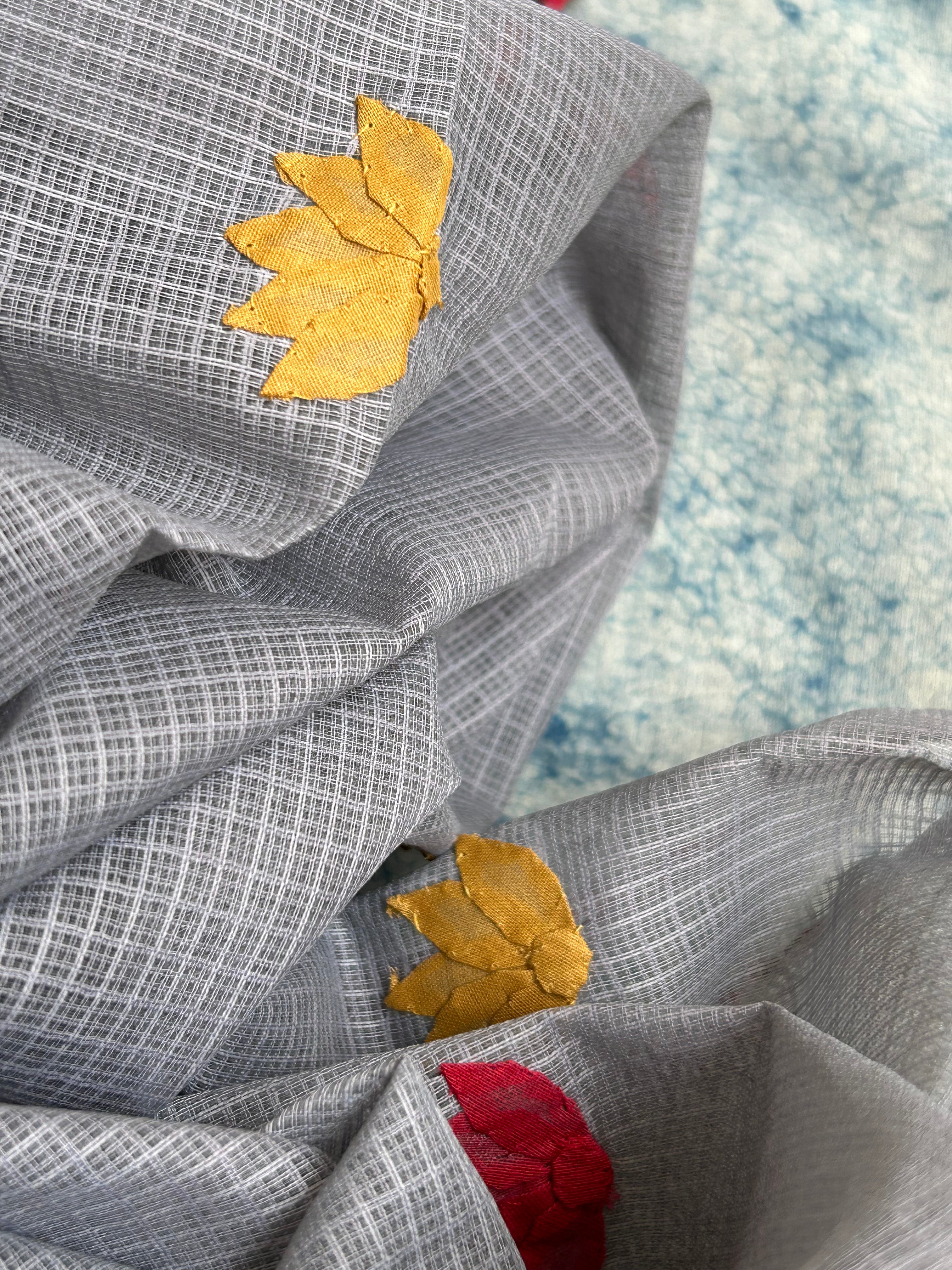 Handblock Handdone Applique Cotton Kota Suit