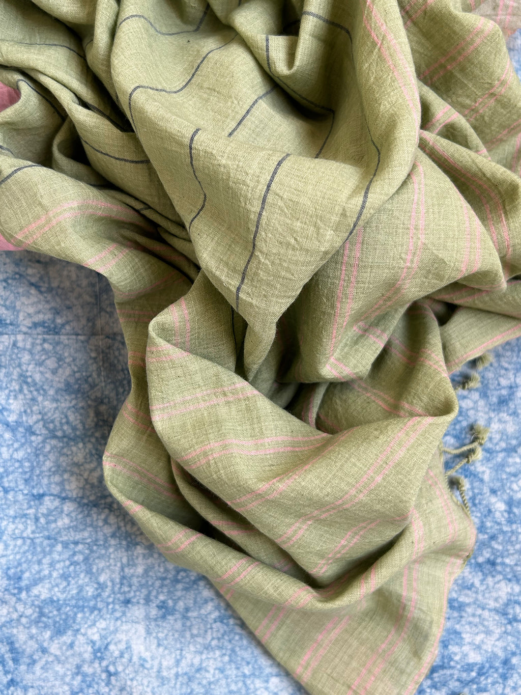 Jade - Handwoven Bengal Jamdani Kurta Dupatta set
