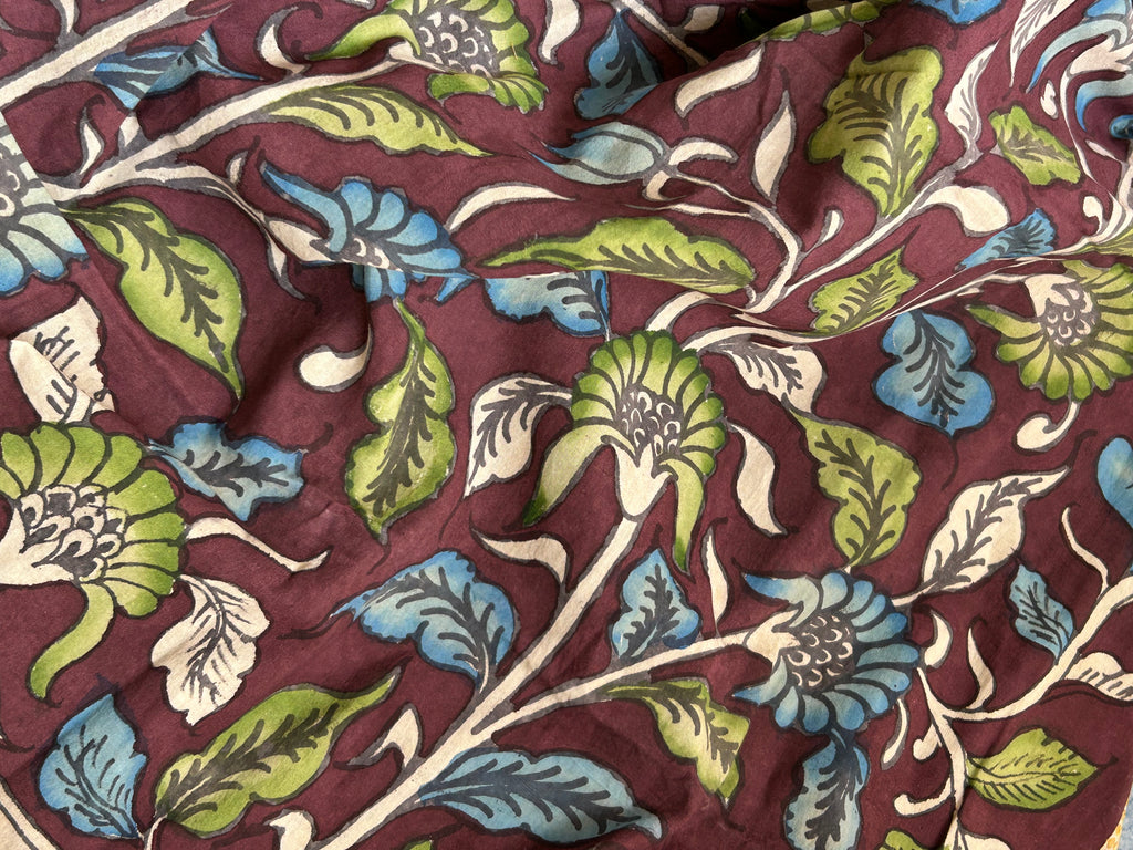 Handwoven Handcrafted Kalamkari Kurta Dupatta Set