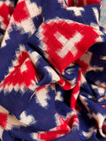 Handwoven Double Ikat Kurta Telia Rumal Dupatta Set