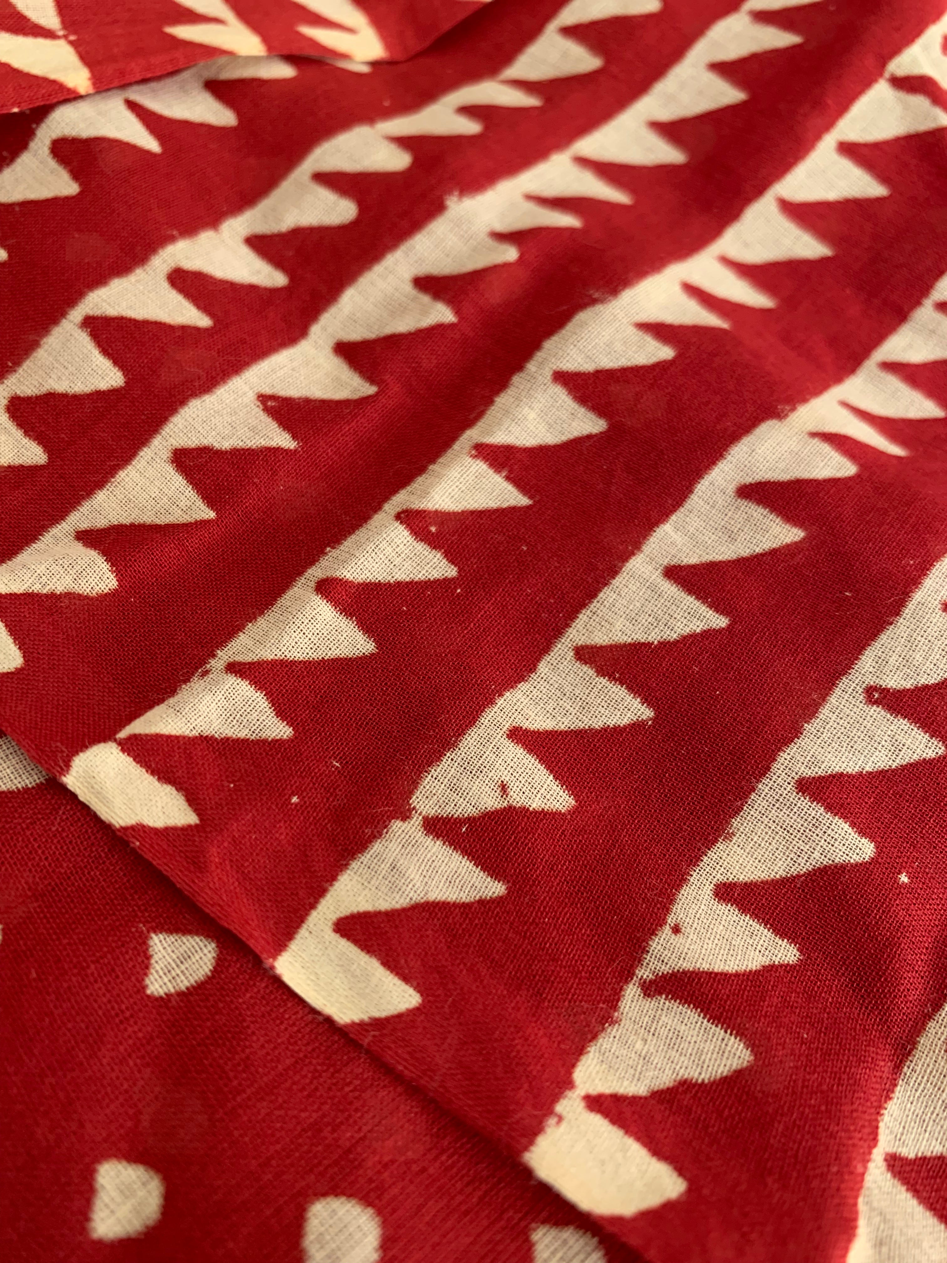 Handblock Printed Mul Cotton Saree