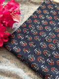 Handcrafted Cotton Fabric 2.5m -Indigo