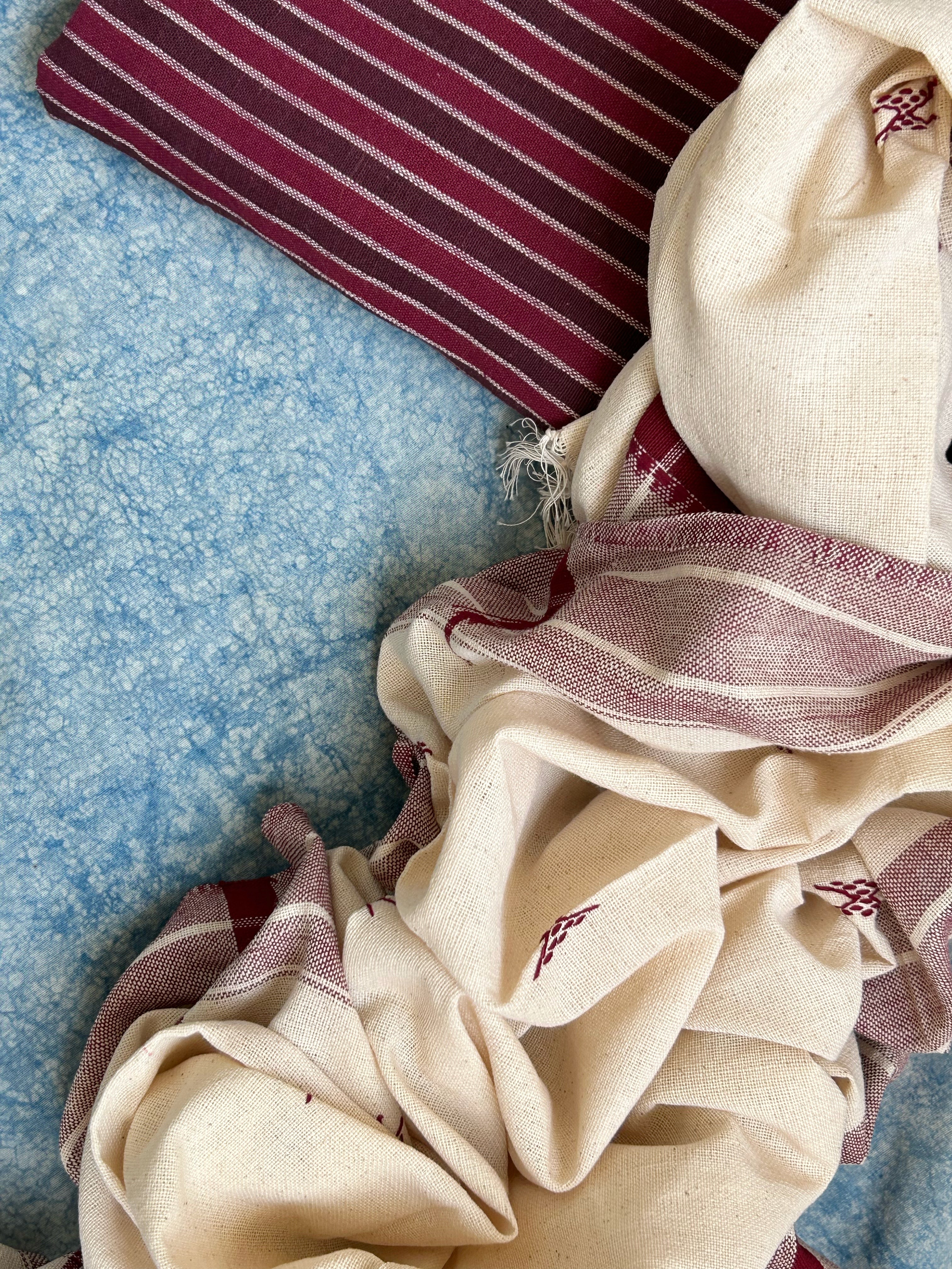 Handspun Handwoven Kotpad Kurta Dupatta Set