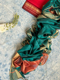 Handwoven Maheshwari Kurta Dupatta Set