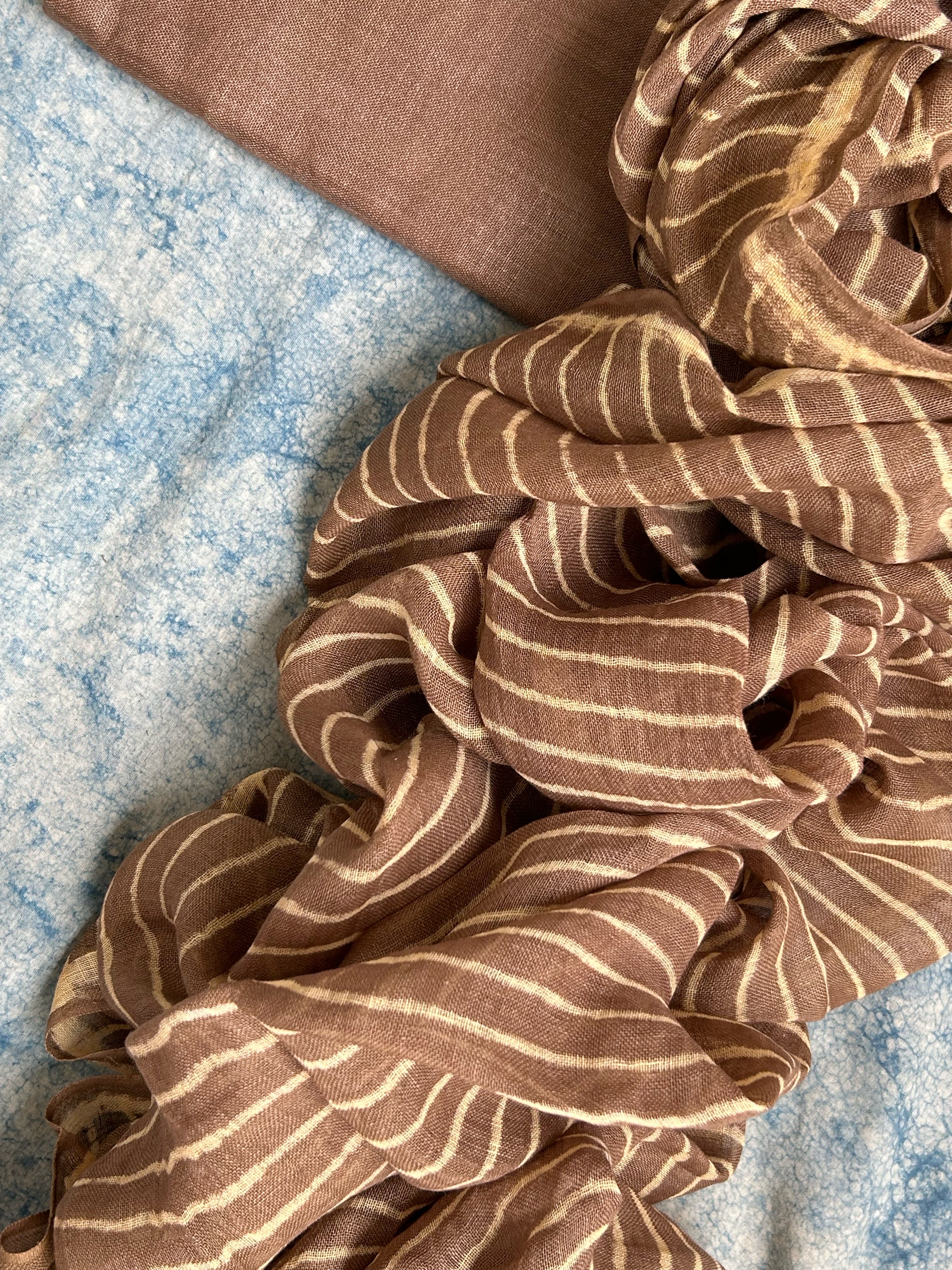 Handcrafted Linen Kurta Dupatta Set