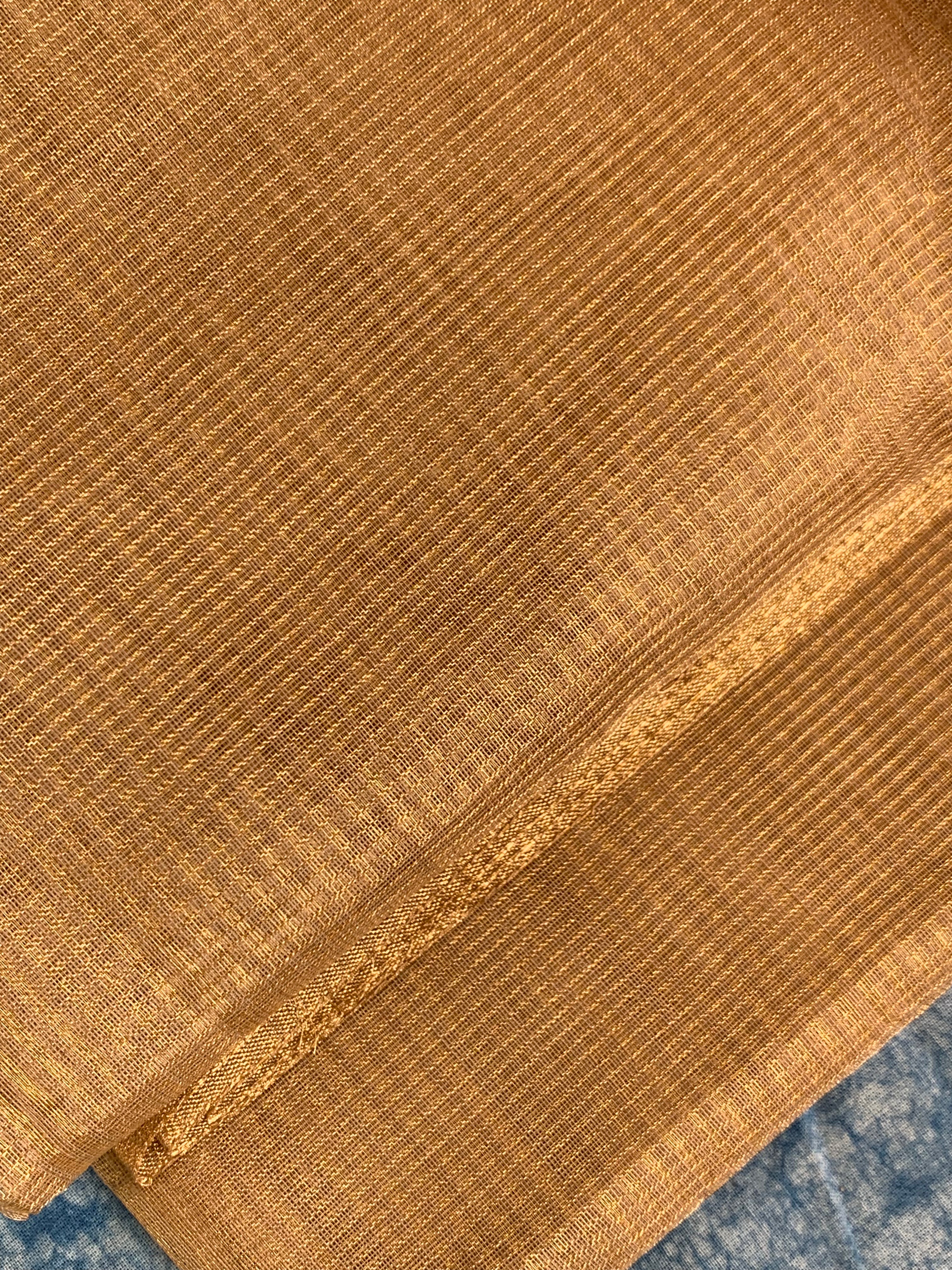 Handwoven Maheshwari Kurta Tissue Silk Fabric