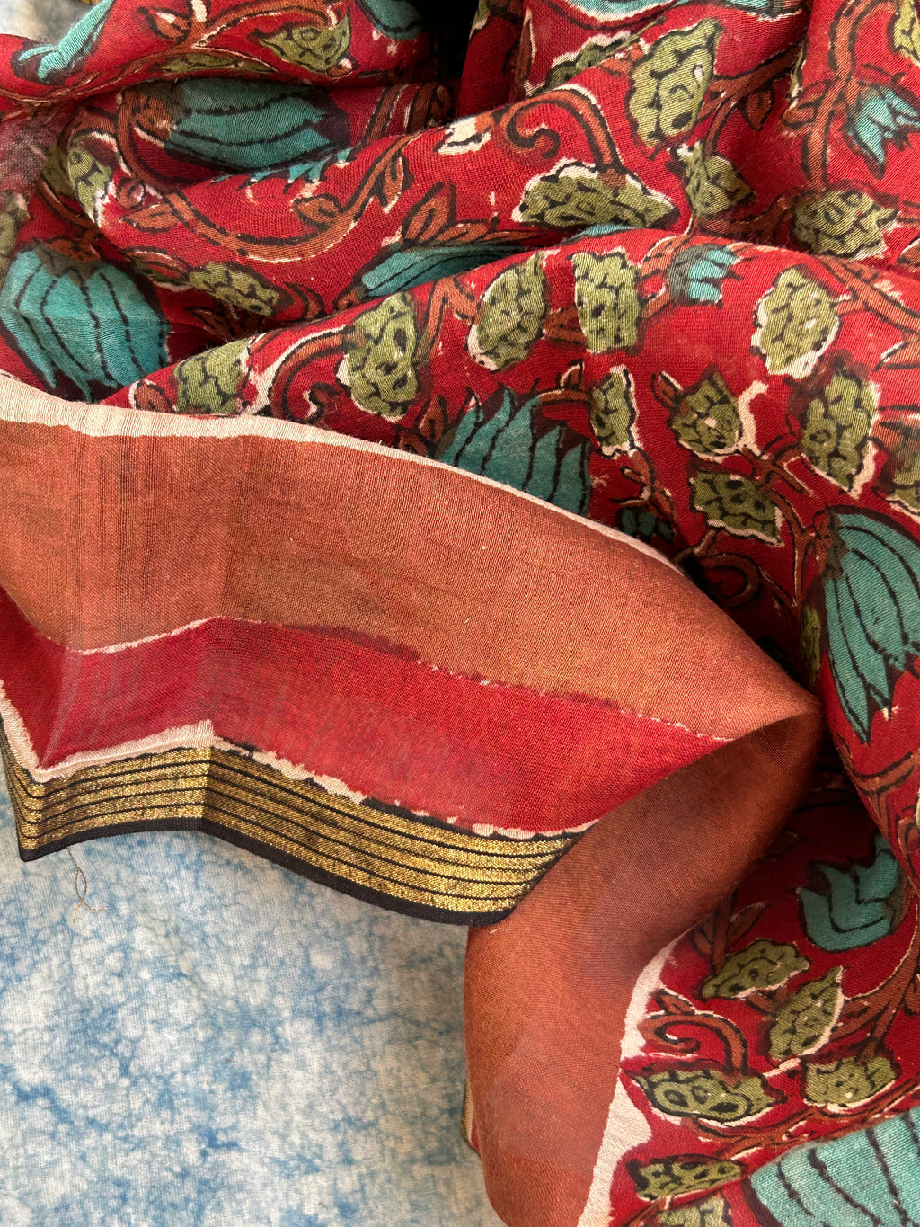 Handcrafted Cotton Chanderi Suit