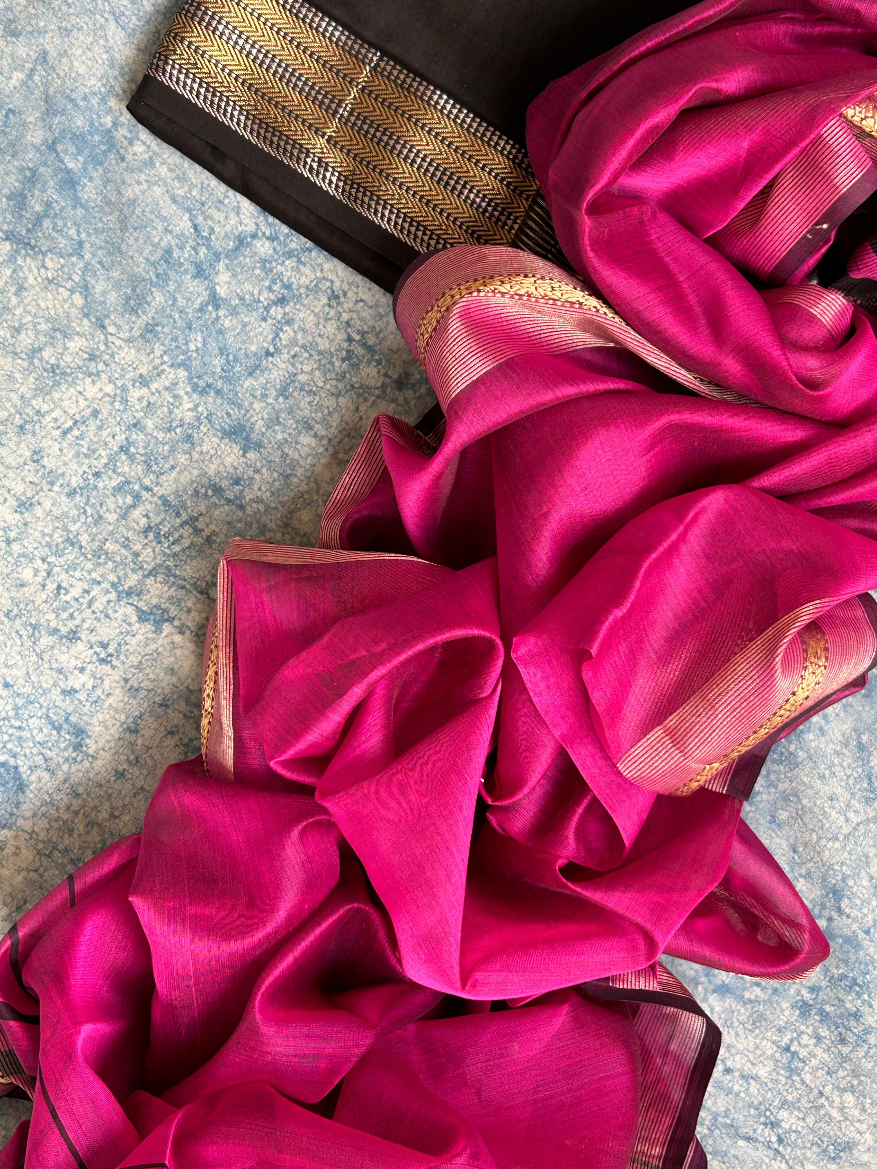 Handwoven Maheshwari Kurta Dupatta Set