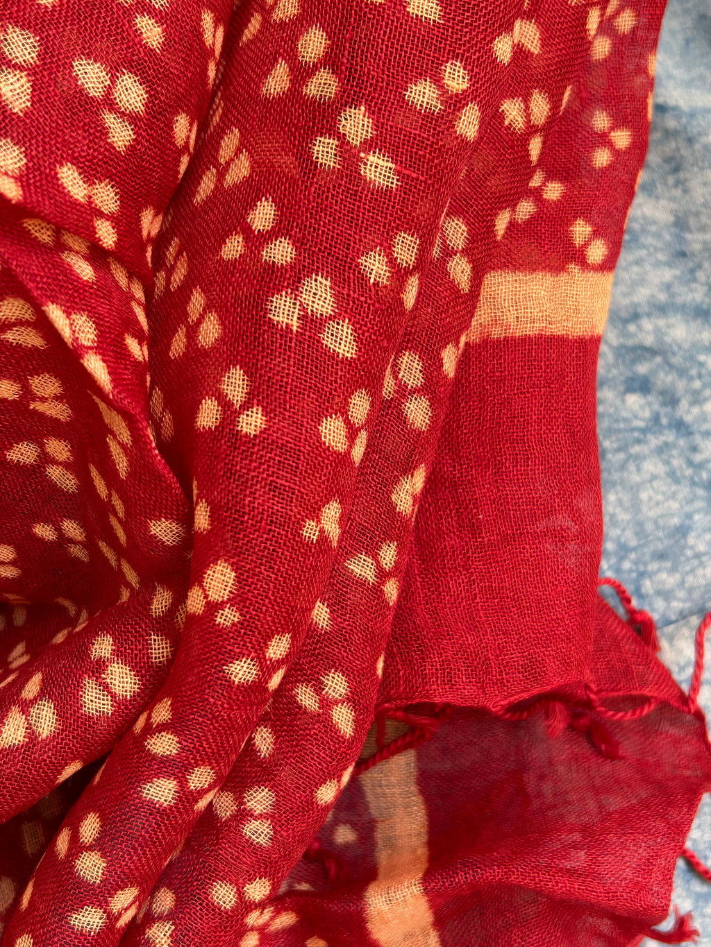 Handcrafted Linen Kurta Dupatta Set