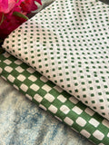 Handblock Cotton Kurta Bottom Set