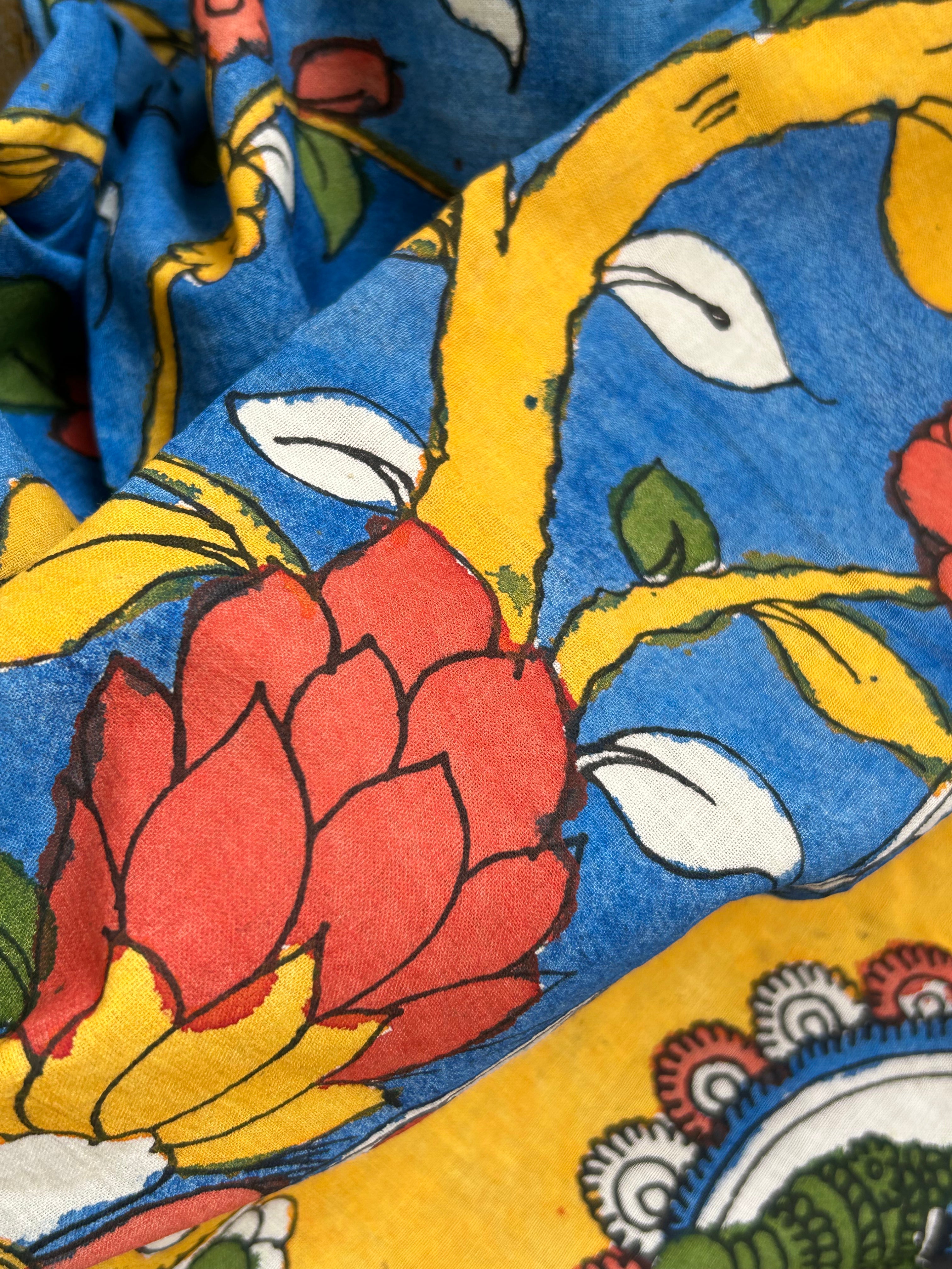 Handwoven Handcrafted Kalamkari Kurta Dupatta Set