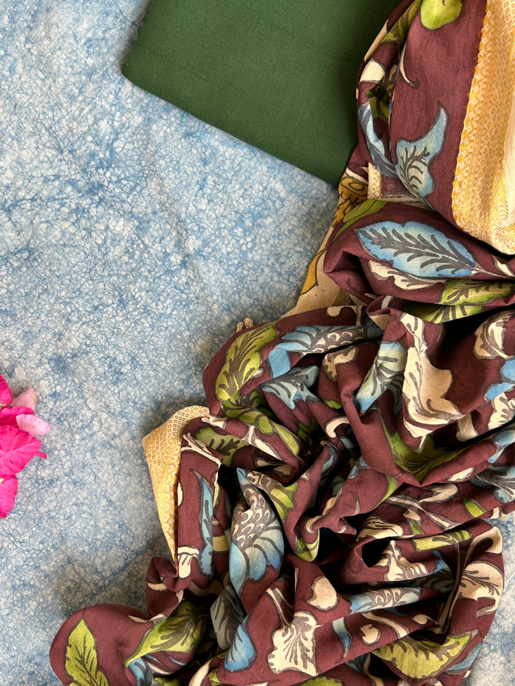 Handwoven Handcrafted Kalamkari Kurta Dupatta Set