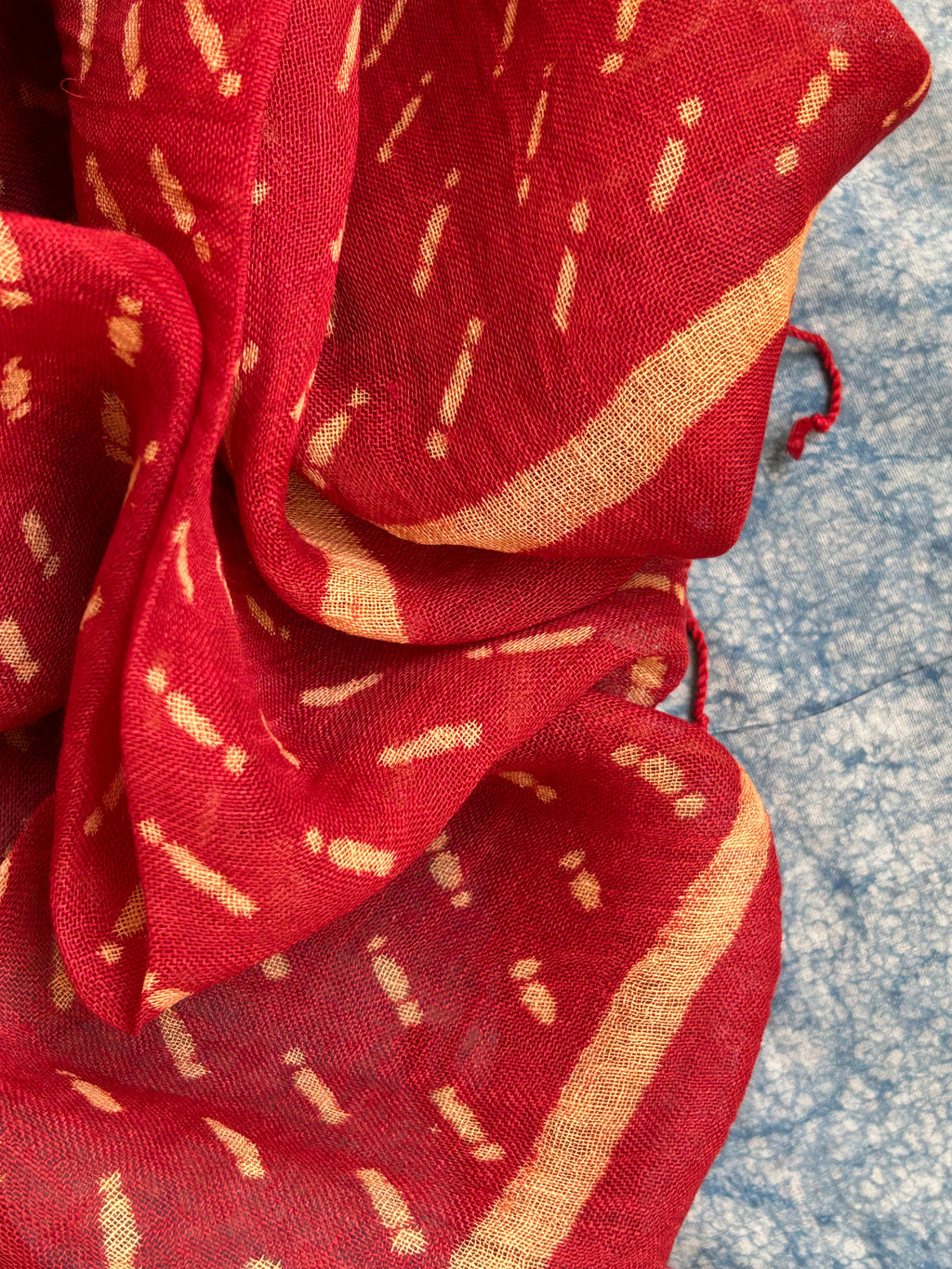 Handcrafted Linen Kurta Dupatta Set