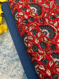 Handblock Cotton Kurta Bottom Set