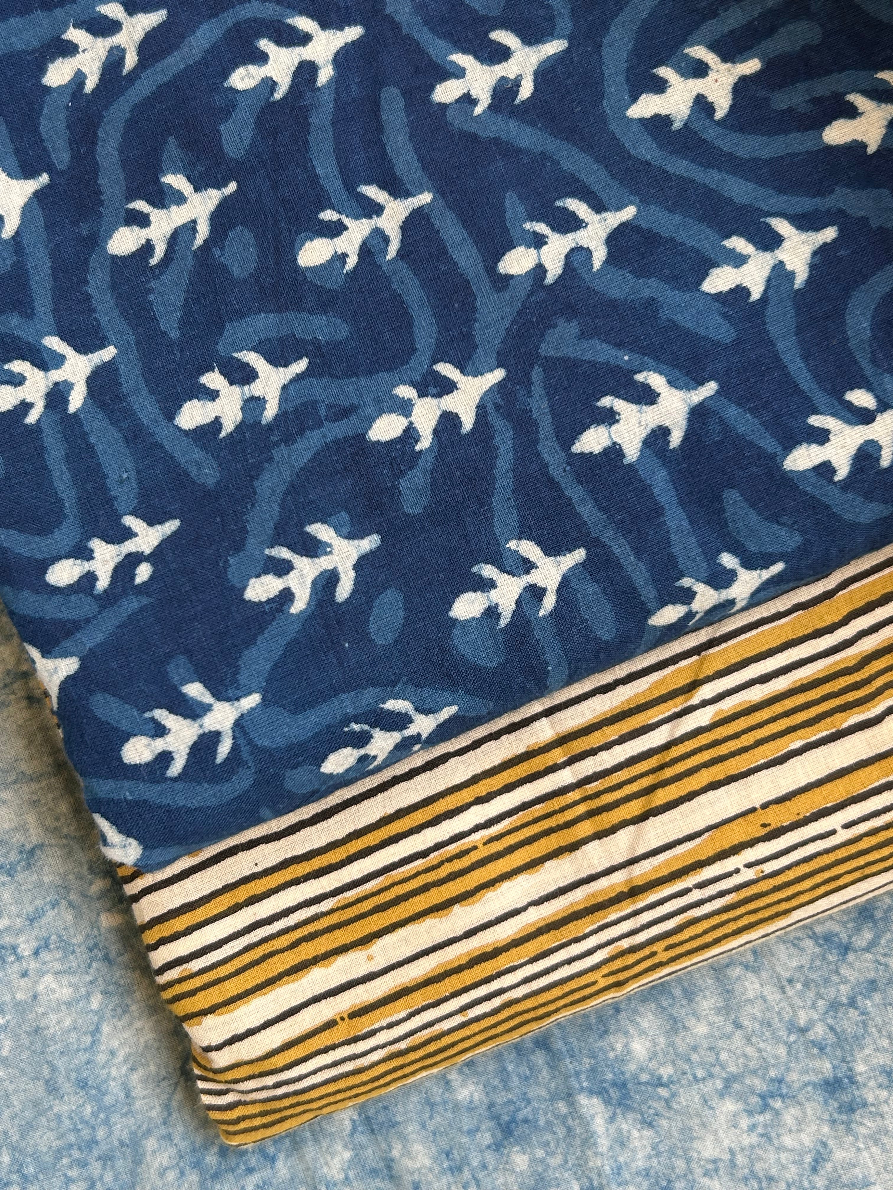 Handblock Printed Cotton Mul Cotton Dupatta Suit