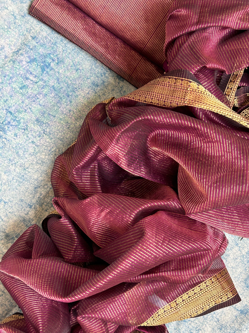Handwoven Maheshwari Kurta Dupatta Set