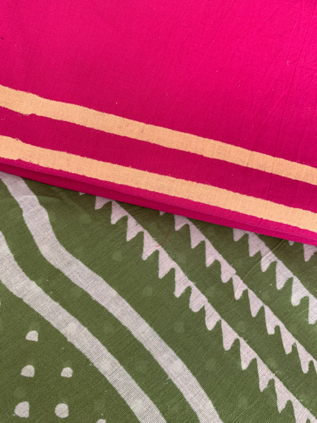 Handblock Printed Mul Cotton Saree