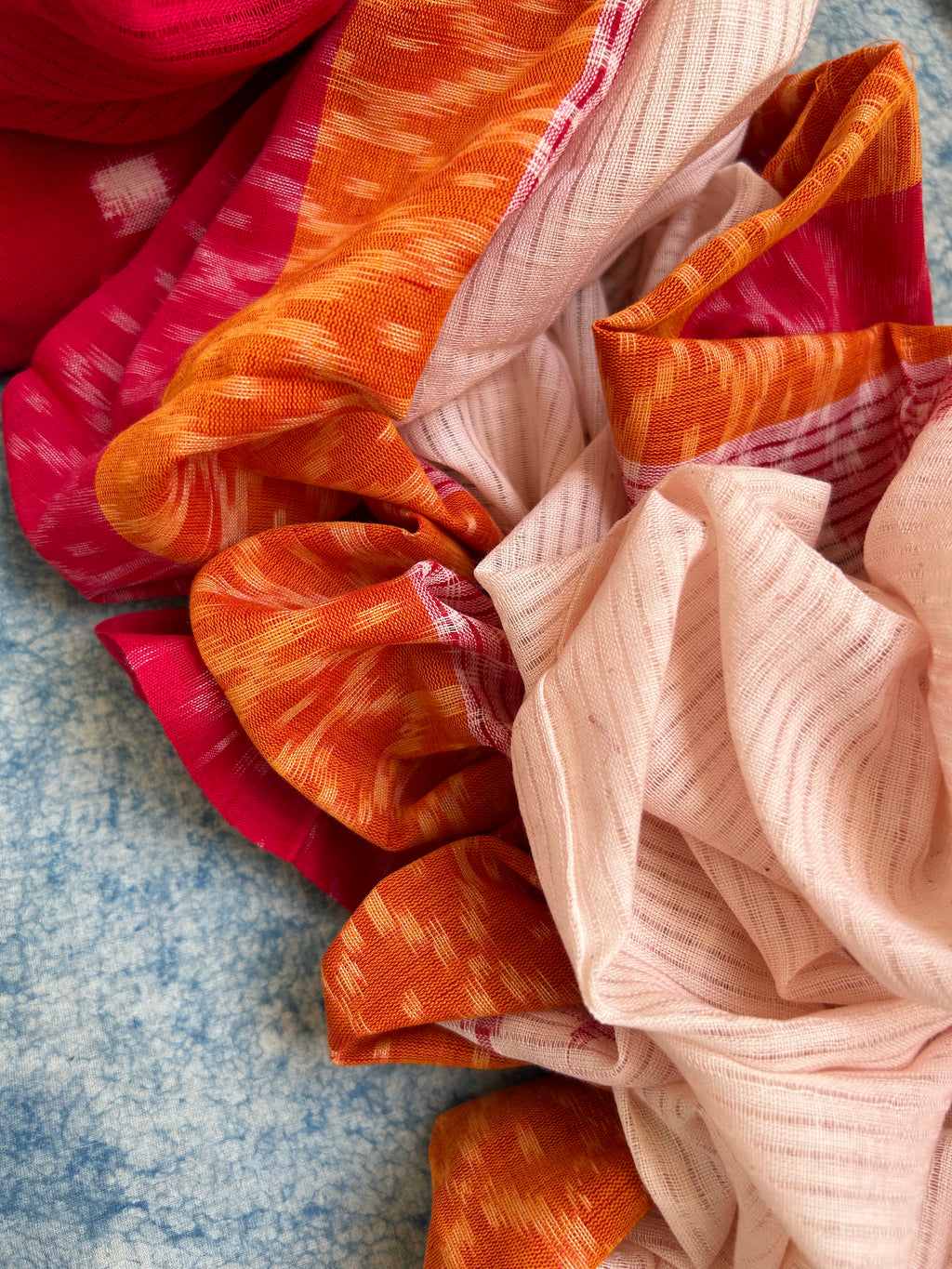 Handwoven Double Ikat Kurta Dupatta Set