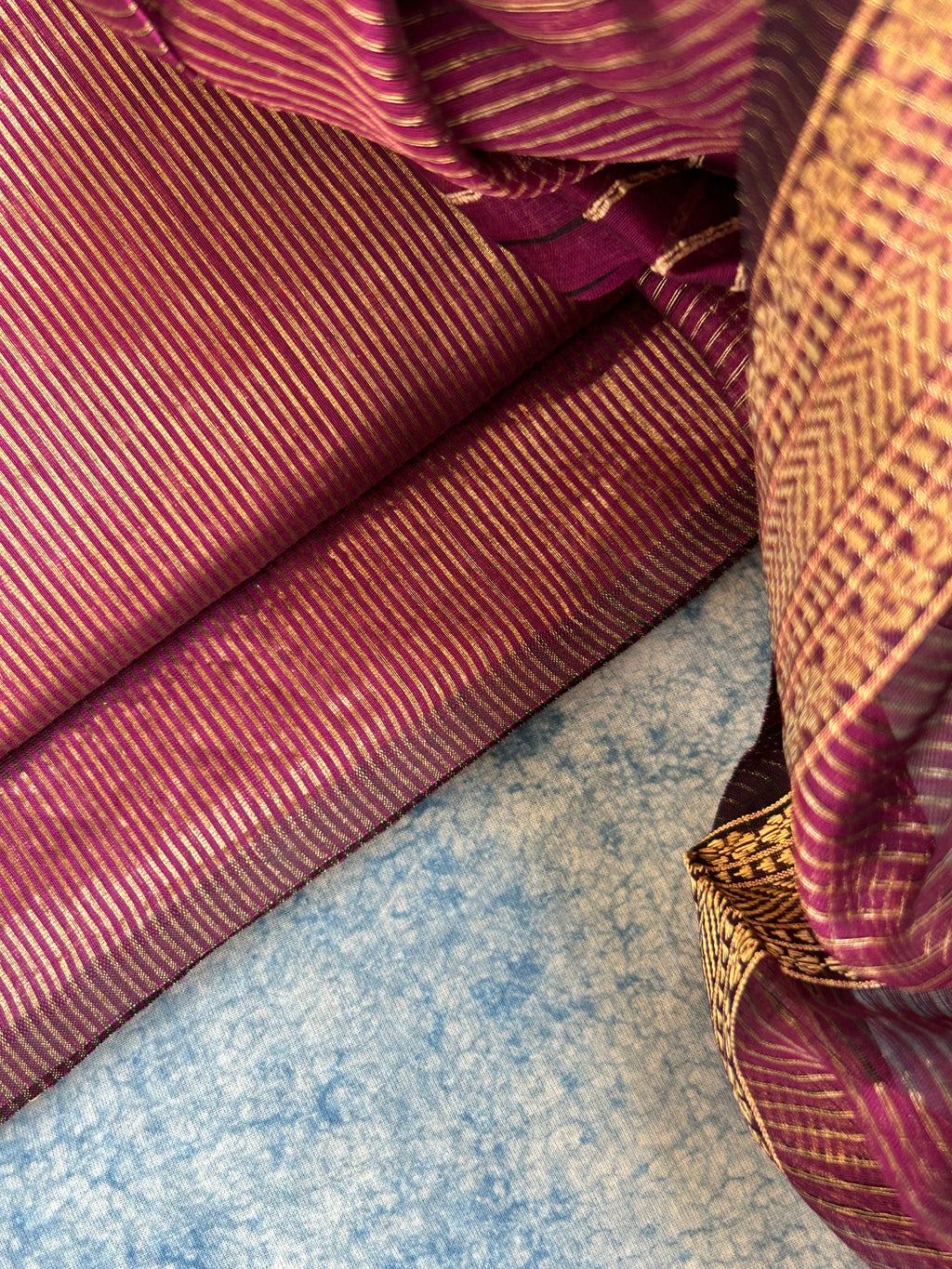 Handwoven Maheshwari Kurta Dupatta Set