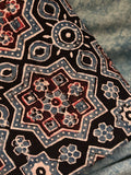 Natural Dyes Handblock Ajrakh Cotton Kurta 2.5m