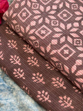 Handblock Cotton Kurta Bottom Set
