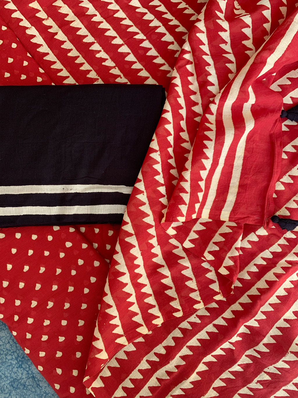 Handblock Printed Mul Cotton Saree