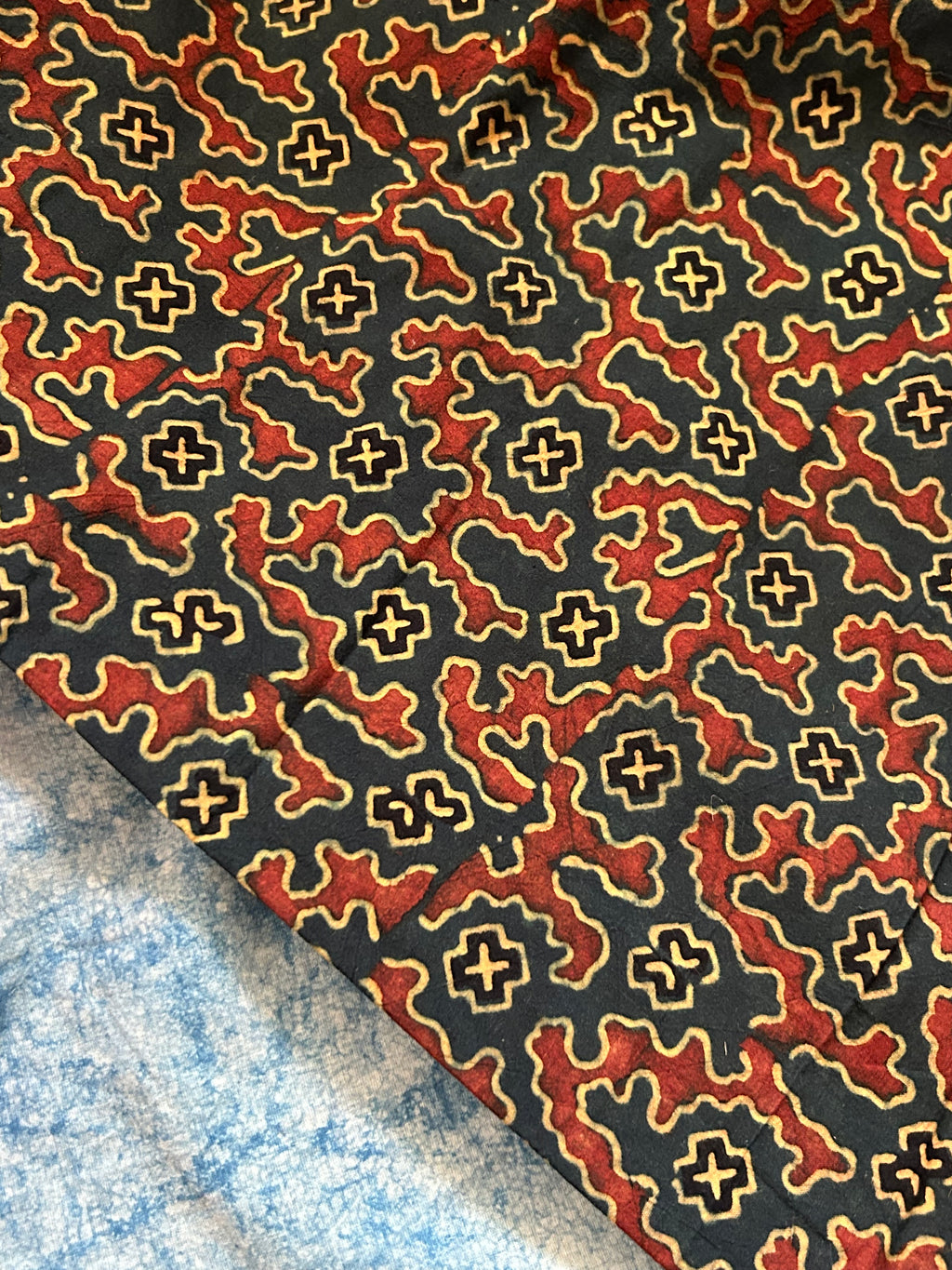Handcrafted Cotton Fabric 2.5m - Green