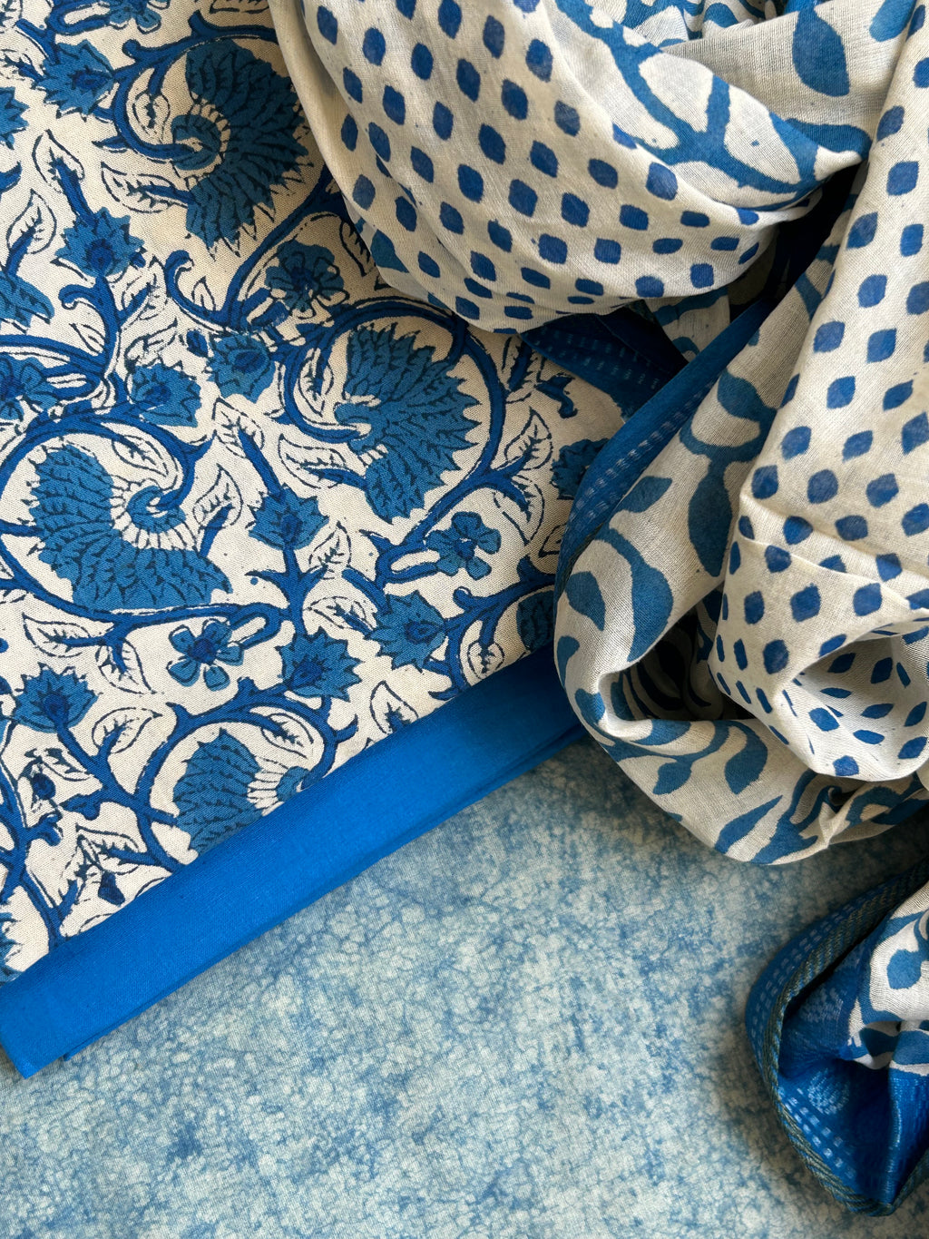Handblock Cotton Suit