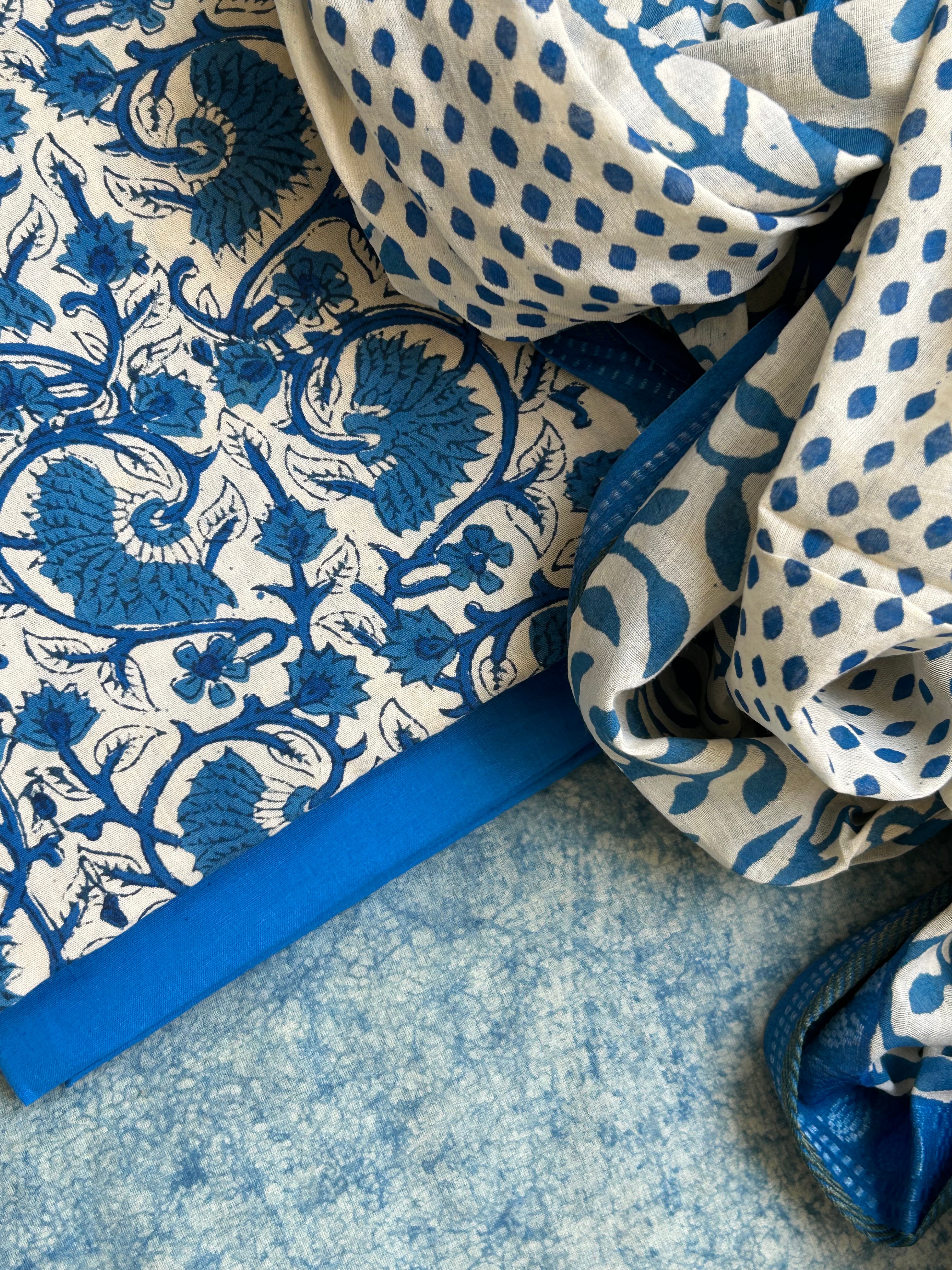 Handblock Cotton Suit