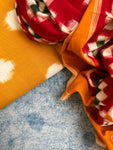 Handwoven Double Ikat Kurta Dupatta Set