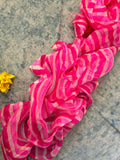 Handcrafted Tie-Dye Silk Kota Doria Dupatta