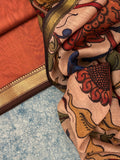 Handwoven Handcrafted Kalamkari Kurta Dupatta Set