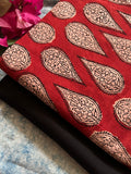 Handblock Cotton Kurta Bottom Set