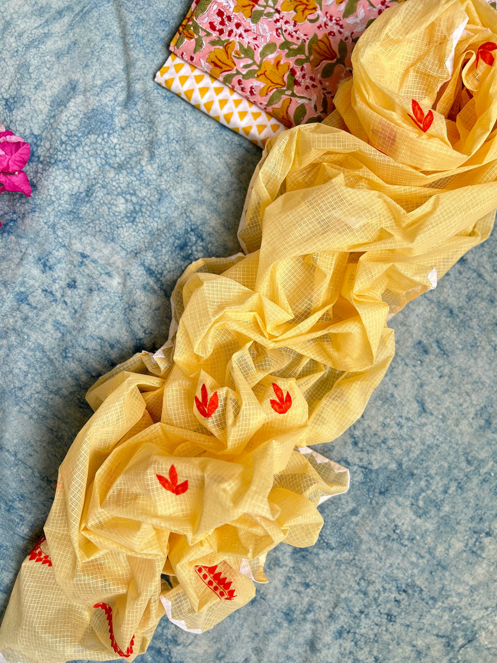 Handblock Handdone Applique Cotton Kota Suit