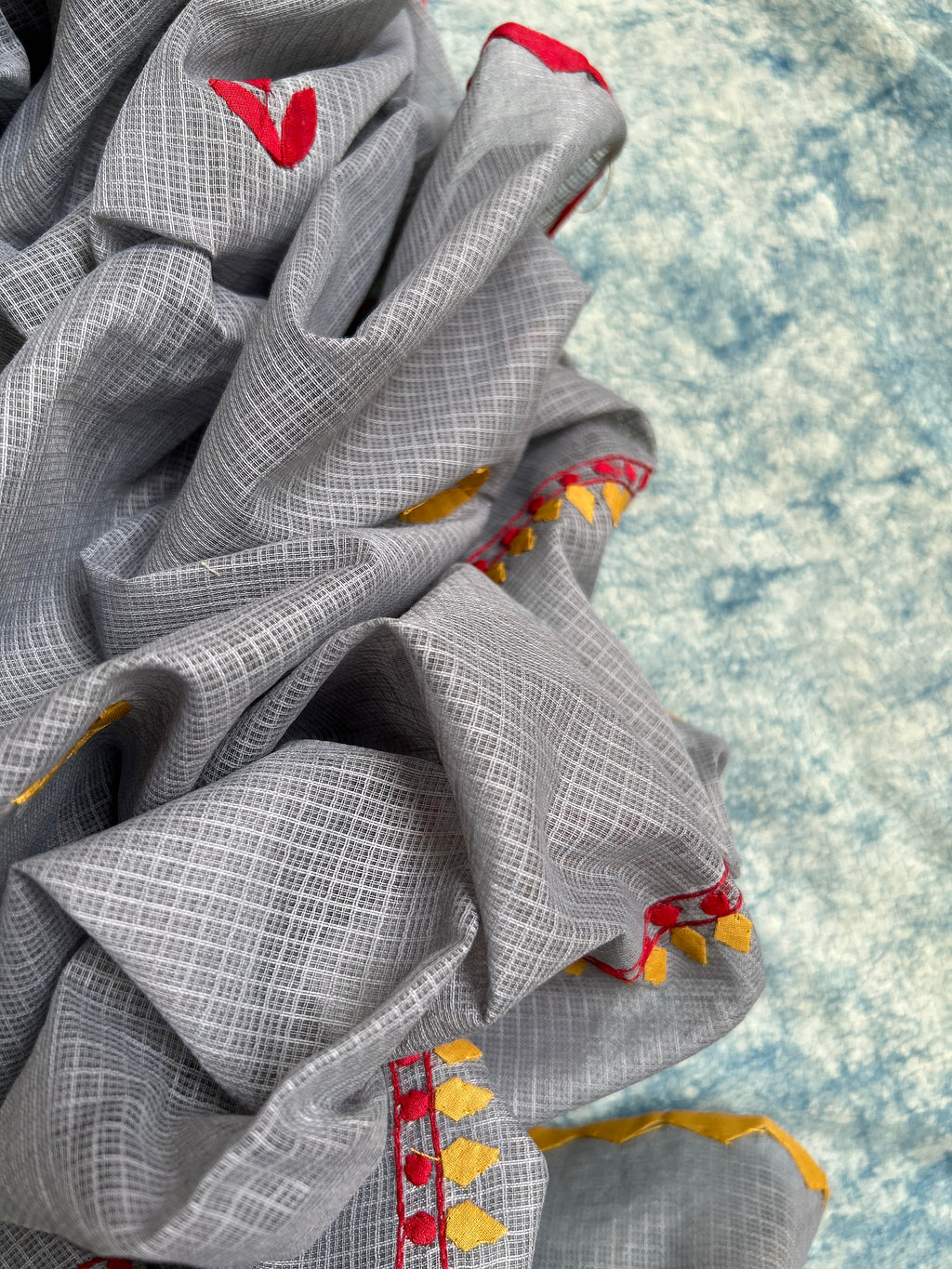 Handblock Handdone Applique Cotton Kota Suit