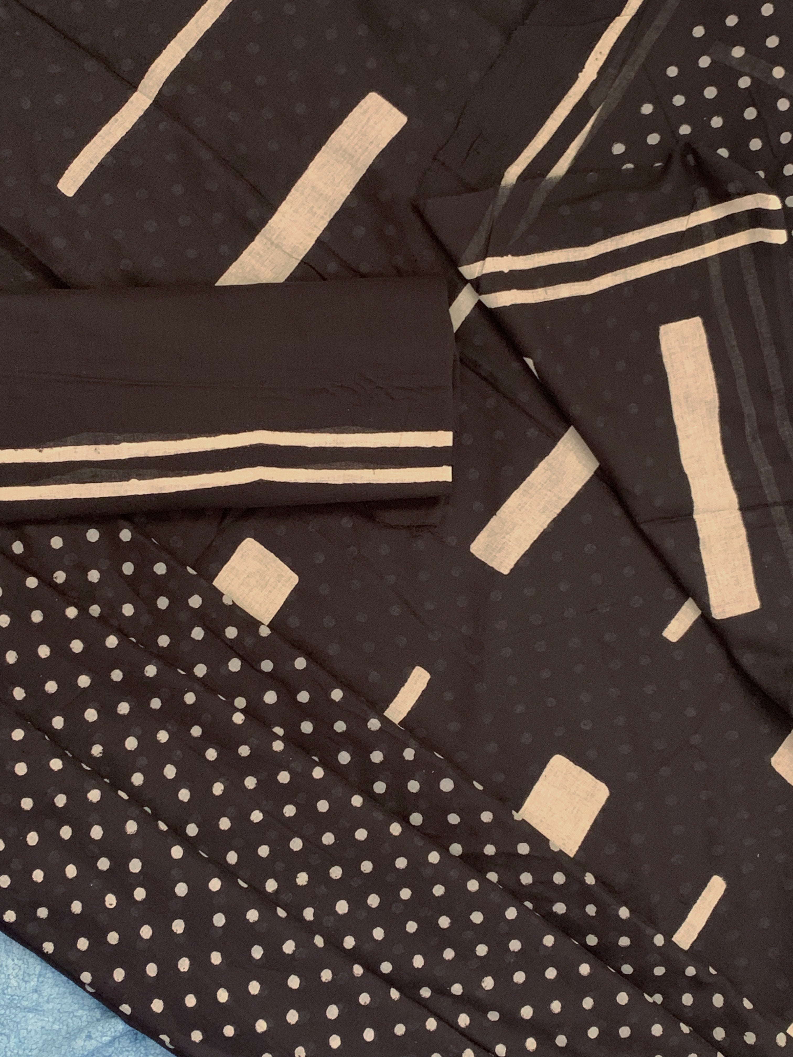 Handblock Printed Mul Cotton Saree