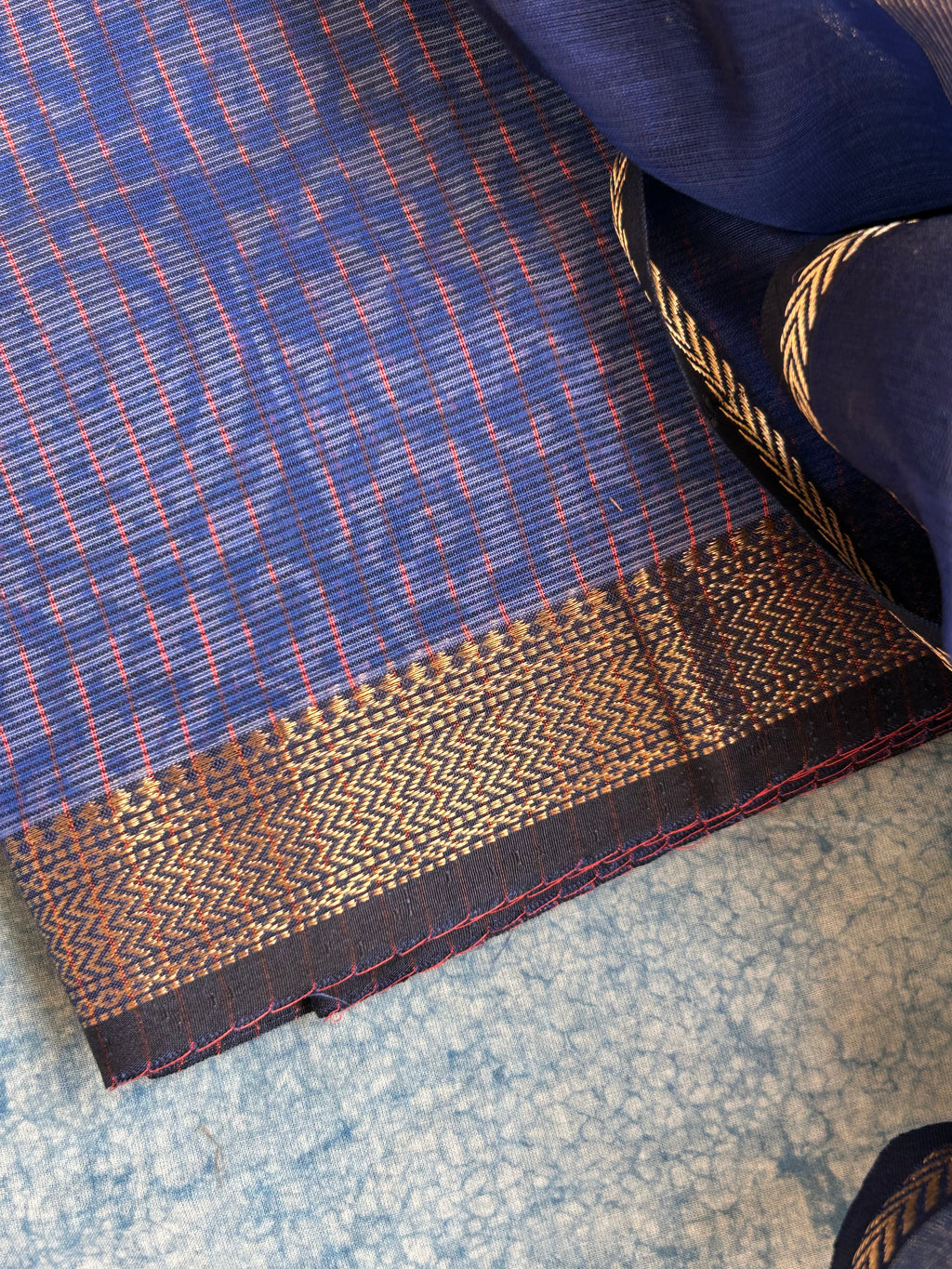Handwoven Maheshwari Kurta Dupatta Set