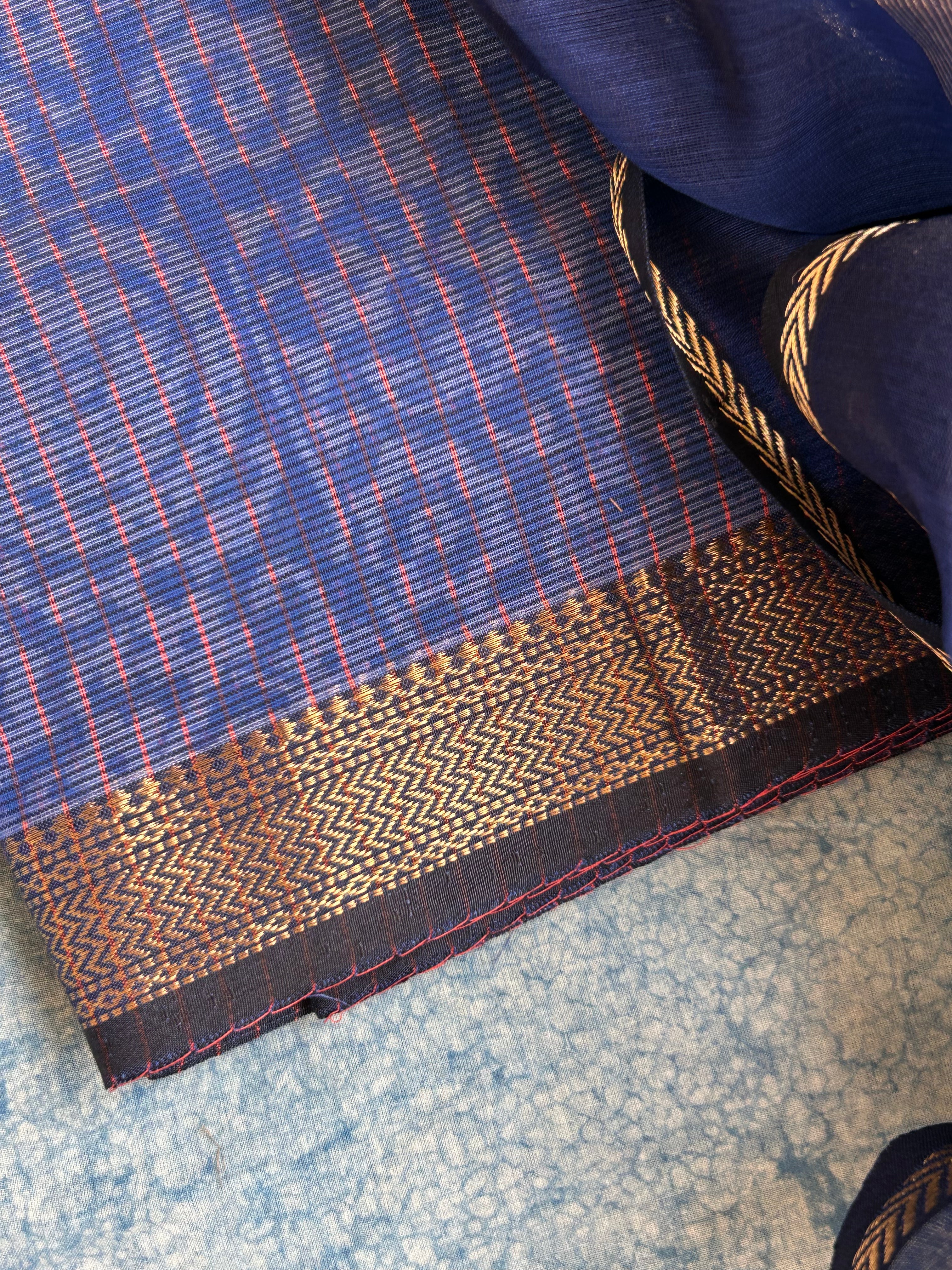 Handwoven Maheshwari Kurta Dupatta Set