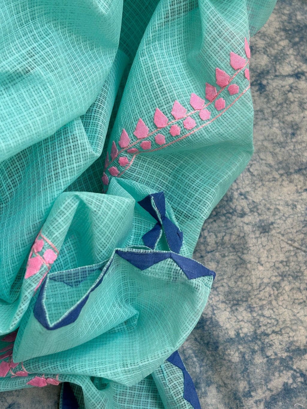 Handblock Handdone Applique Cotton Kota Suit